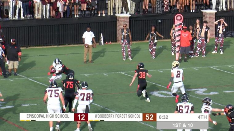 The Game 2025 でEpiscopalを下したWoodberry Tigersのアクションシーン|id=1655